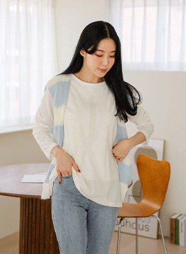 韓国授乳服*無地基本授乳Tシャツ