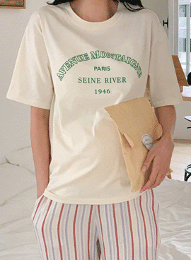 韓国マタニティウェア*アベニューモダール 半袖Tシャツ